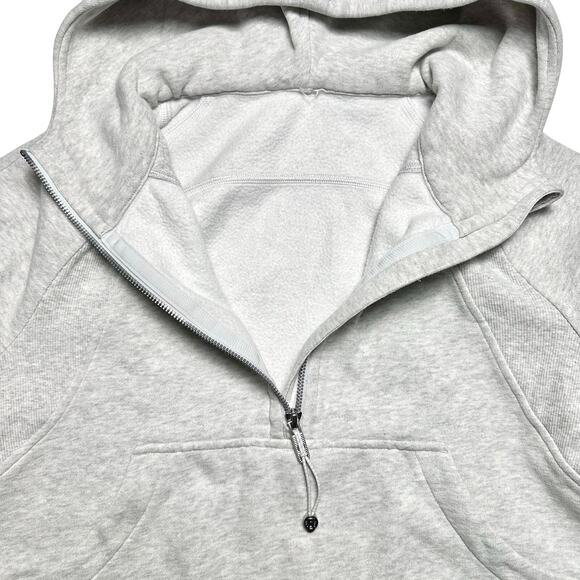 Lululemon | Women | Scuba Oversized Heather Gray Half Zip Cropped Hoodie | XS-S - Picture 8 of 13